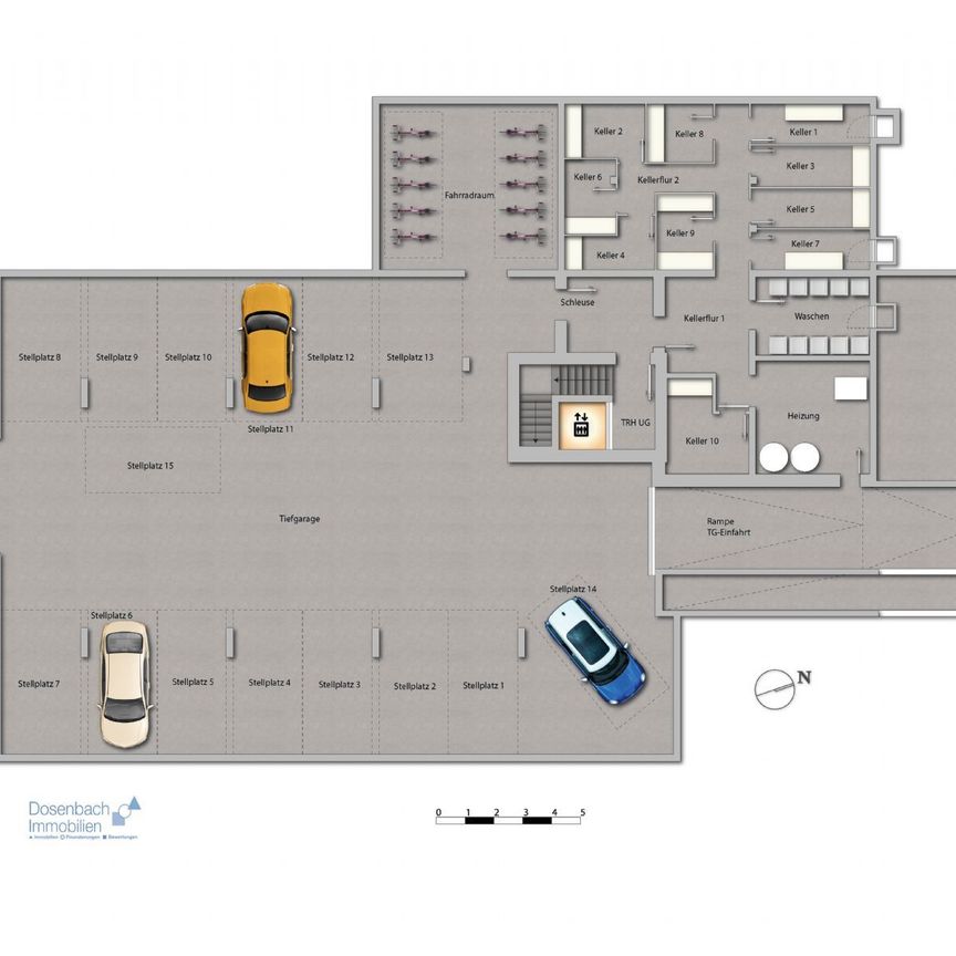 Exklusive Wohnung im Zentrum von Grenzach - 4 Zimmer-Penthouse-Wohnung (3. OG 0.9) - Photo 1