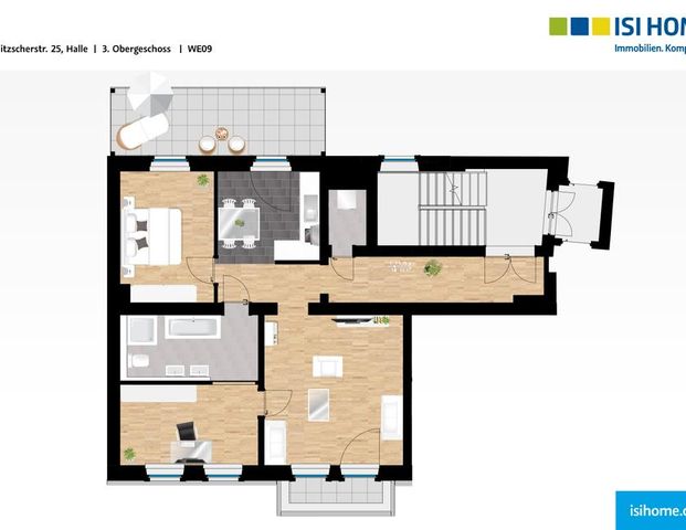 Charmante 3-Raum-Wohnung mit Einbauküche & viel Platz zum Leben! - Photo 1