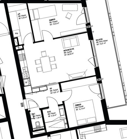 Pauschalmiete - Moderne 3-Zimmer-Wohnung mit großzügigem Balkon und stilvoller Ausstattung - Gute Infrastruktur - Abstellraum - Foto 5