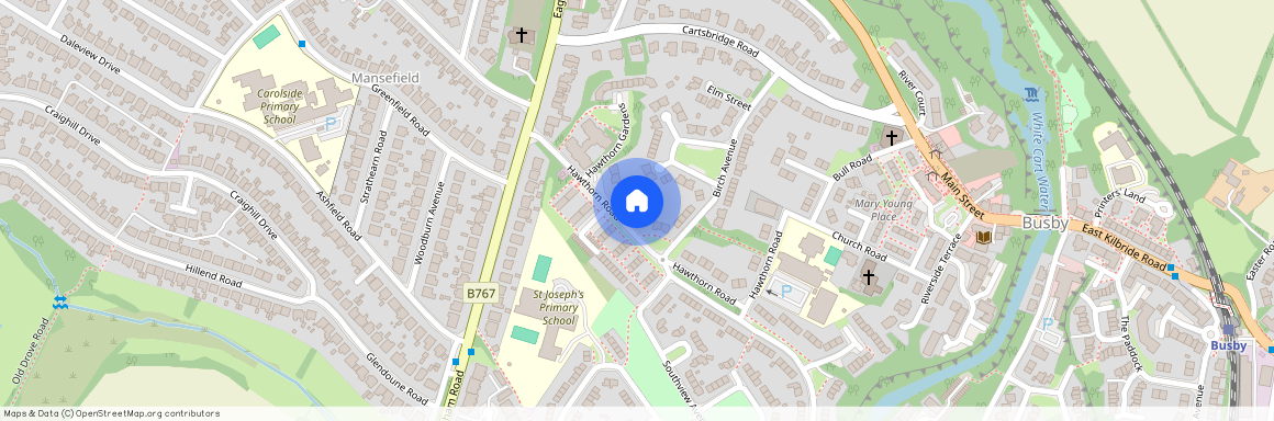 BUSBY - Birch Crescent - Three Bed. Unfurnished