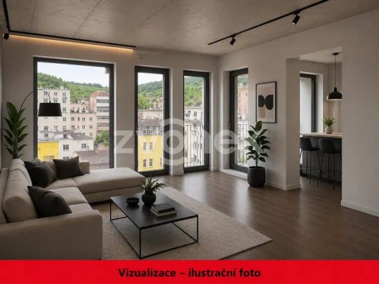 Pronájem luxusního bytu 1+kk s balkonem a možností krytého parkování – Rezidence Sadová, centrum Zlína - Фото 1
