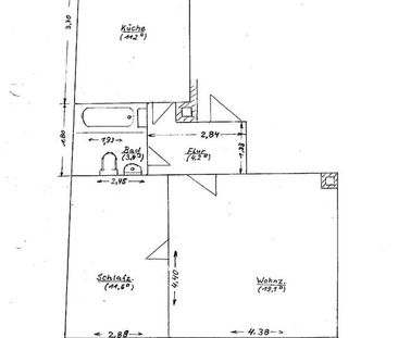 2 Zimmer, große Küche, Bad, Etagenheizung Warm ca.480€ - Photo 2