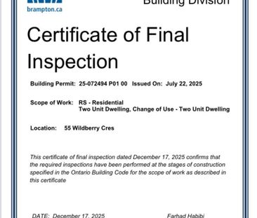 For Lease - 55 WILDBERRY Crescent, Brampton, Ontario - Photo 2