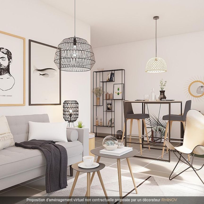 location Appartement T2 DE 44.9m² À VILLEURBANNE - Photo 1