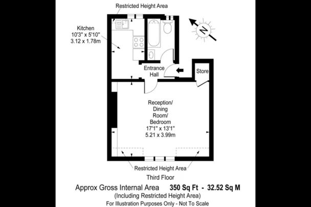 Studio Flat, Cleveland Street, W1T - Photo 1