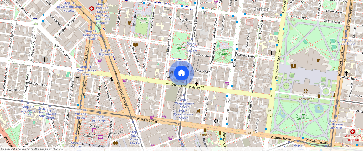 ** Swanston St Carlton VIC 3053, Australia