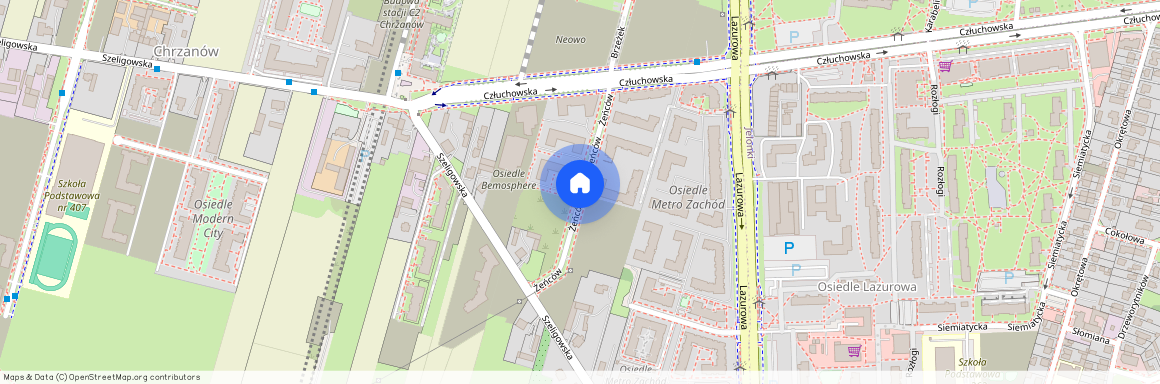 ul. Żeńców, Chrzanów, Bemowo, Warszawa, mazowieckie