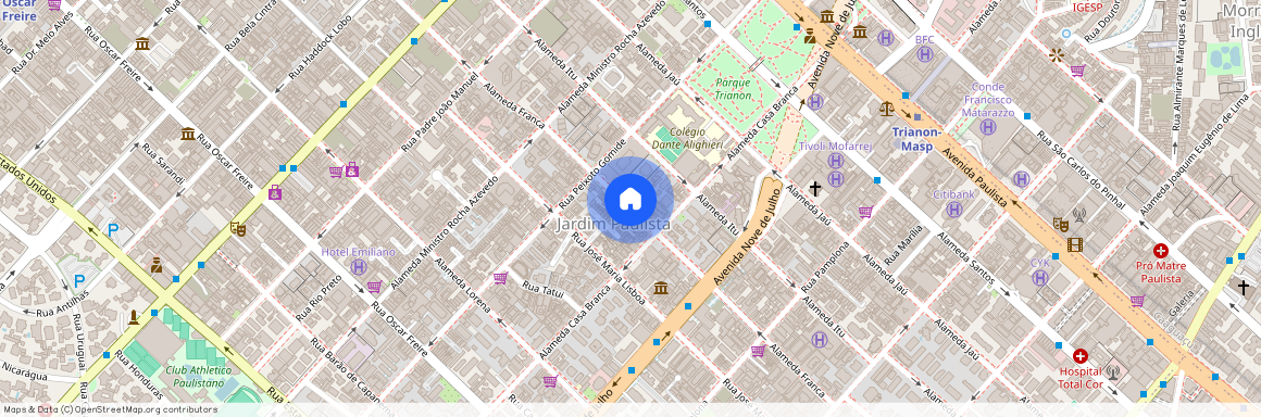 Alameda Franca 584, Jardim Paulista, São Paulo - SP, 01422-000, Brazil