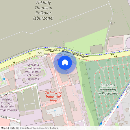 Piaseczyński, Piaseczno, Okulickiego