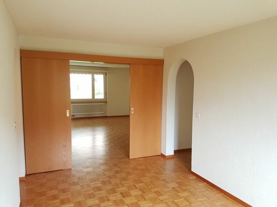 Wohlfühlende 3.5-Zimmer-Wohnung mit riesiger Grünanlage, Grillstelle, Spielplatz! - Photo 1