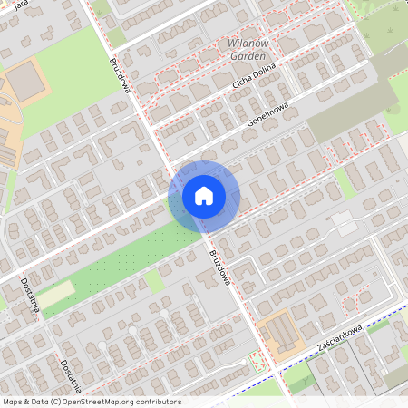 ul. Bruzdowa, Zawady, Wilanów, Warszawa, mazowieckie