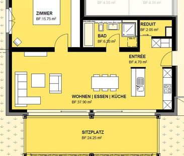 2.5 Zimmer, 64 m², EG - Photo 6