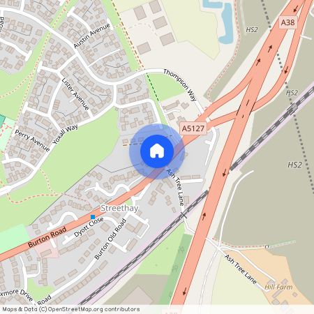 Burton Road, Streethay