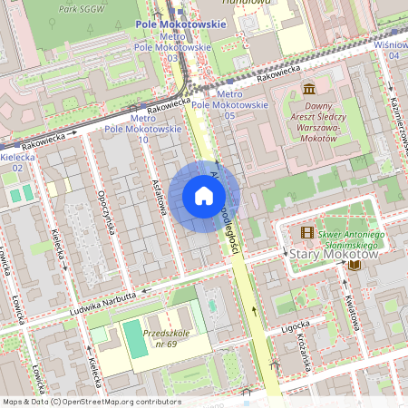 al. Aleja Niepodległości, Stary Mokotów, Mokotów, Warszawa, mazowieckie