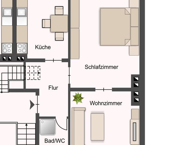 Vollmodernisierte 2-R-DG-Wohnung – zentral gelegen - Foto 1