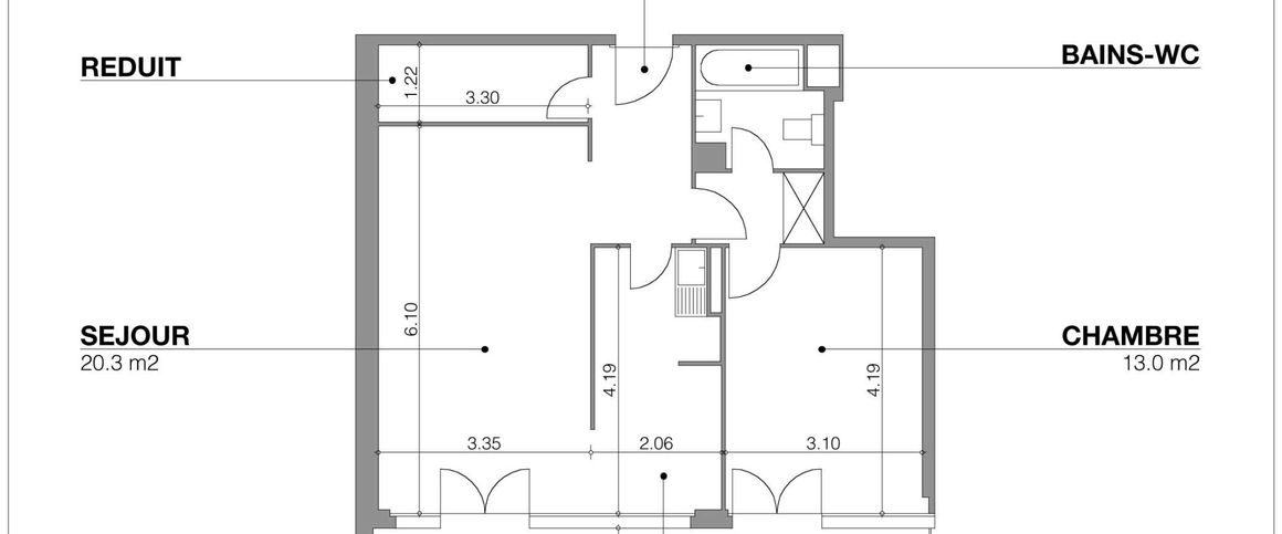 Appartement 3 pièces | Grand-Pré - Photo 1