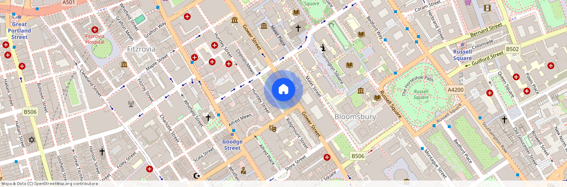 Gower Street, Bloomsbury, WC1E, Bloomsbury, London