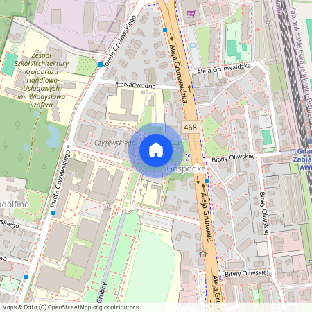 ul. Kazimierza Górskiego 6, Oliwa, Gdańsk, pomorskie