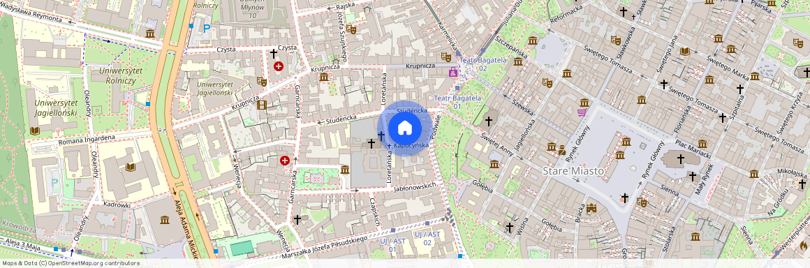 ul. Kapucyńska, Piasek, Stare Miasto, Kraków, małopolskie