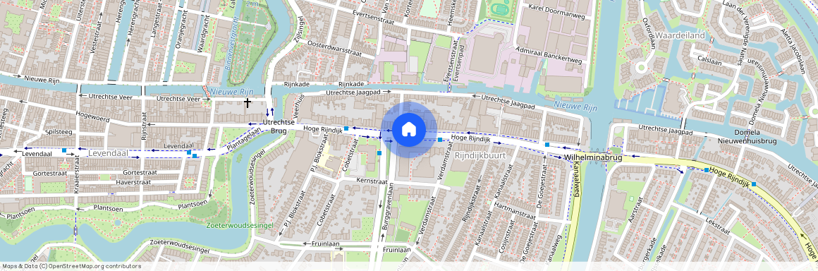 Hoge Rijndijk, Rijndijkbuurt, Leiden, Zuid-Holland, Nederland, 2313 KJ