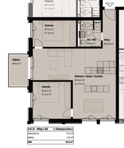 NEUBAU HIGHLIGHT: Hochwertige 3.5-Zimmer Wohnung an zentraler Lage - Foto 3