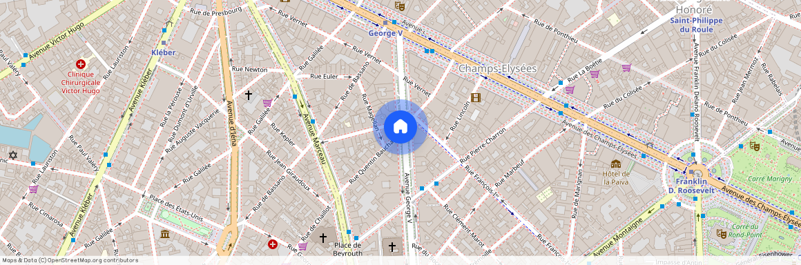 Building Rue Christophe Colomb - full-concierge - 1285683 - PAR, Rue Quentin Bauchart, Paris