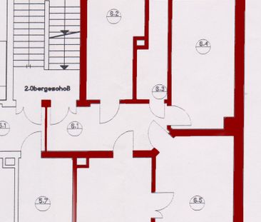 **Familienwohnung in ruhiger Lage + Balkon + Stuck + Parkett** - Photo 1