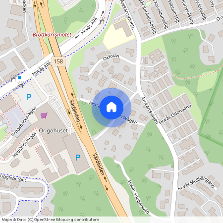 Västra Kopparkärrsvägen, Hovås