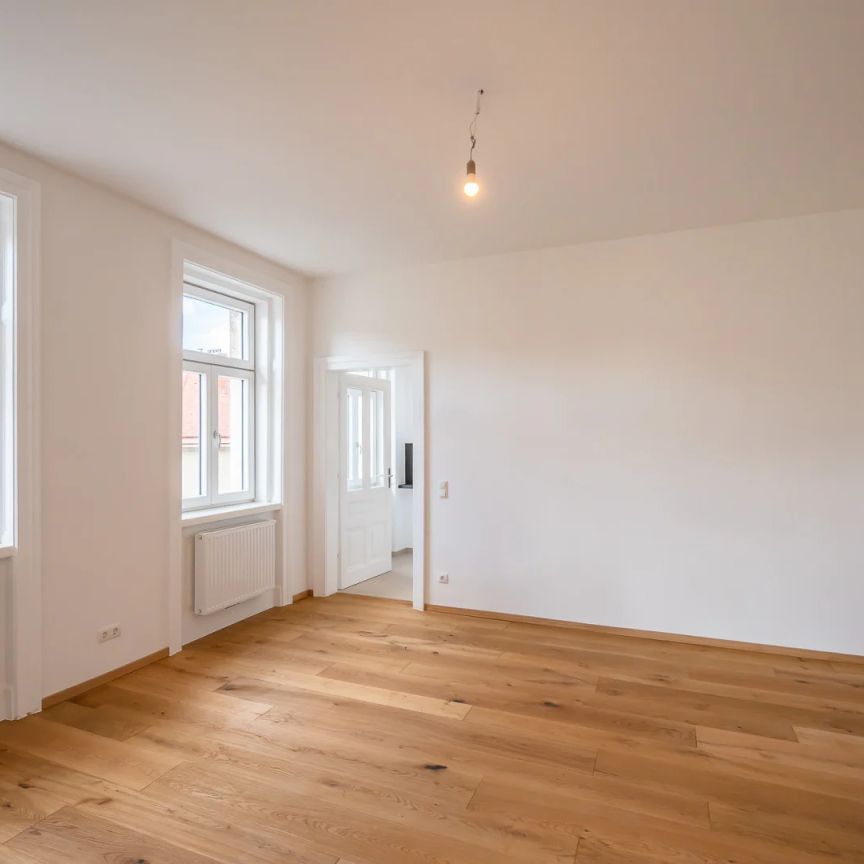 Großzügige 2-Zimmer-Altbauwohnung mit besonderem Grundriss & Balkon unbefristet mieten | U1 Troststraße | Top 37 - Foto 1