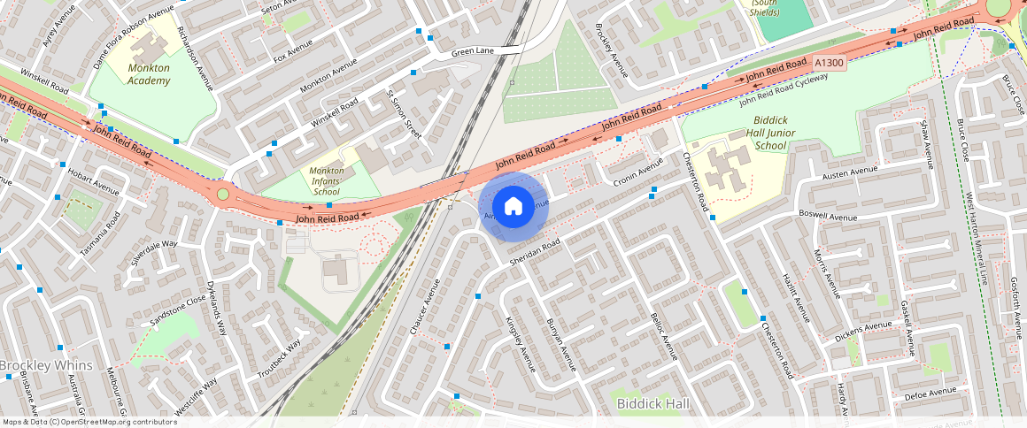 ainsworth avenue, south shields