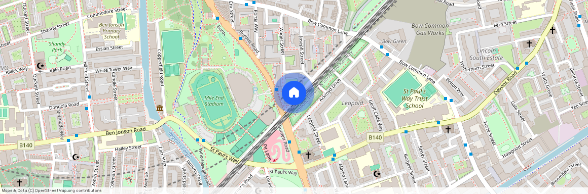 Off Burdett Road, Mile End, London, E3