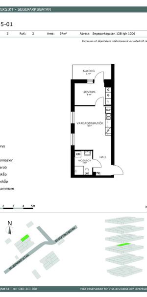 Segeparksgatan 12B, Segevång - Photo 1