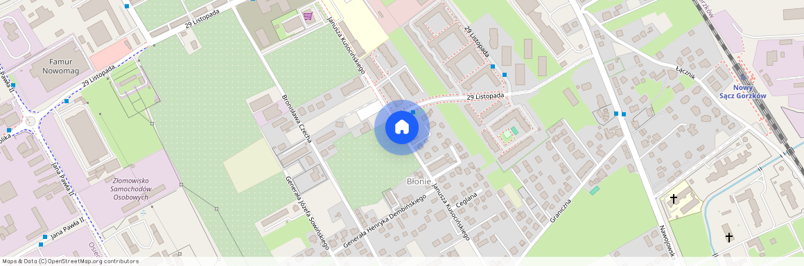 Janusza Kusocińskiego, małopolskie, Nowy Sącz