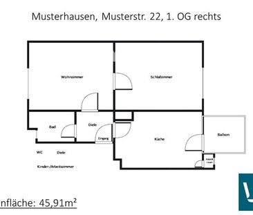 ﻿Schöne 2-Zimmer-Wohnung mit Tageslichtbad und Balkon im Limes-Quar... - Photo 1