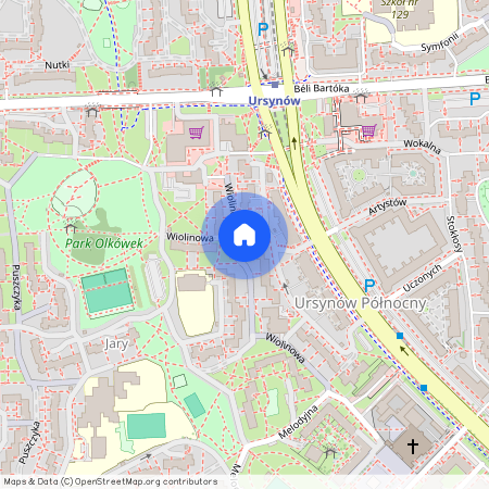 mazowieckie, Warszawa, Ursynów, Ursynów, Północny, Wiolinowa