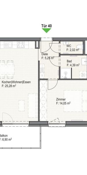 Schöne 2-Zimmer-Wohnung mit Balkon - Provisionsfrei! - Photo 1