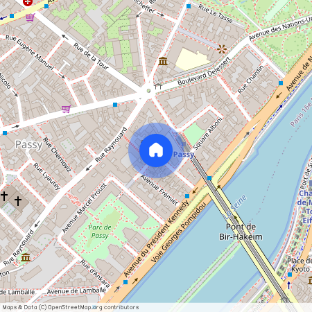 entre Rue Charles Dickens et Rue des Eaux 75016 Paris (16e arrondissement)