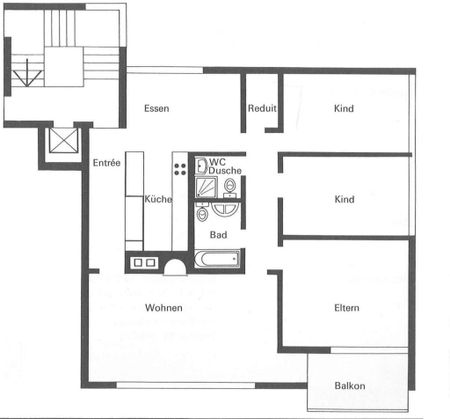 4.5 Zimmer, 111 m², 2. Stock - Photo 2