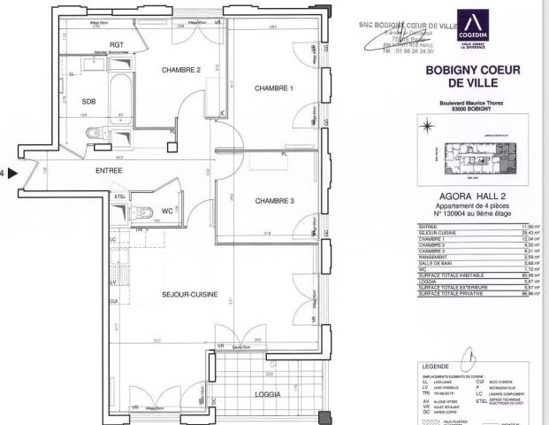 location Appartement T4 DE 81.4m² À BOBIGNY - Photo 1