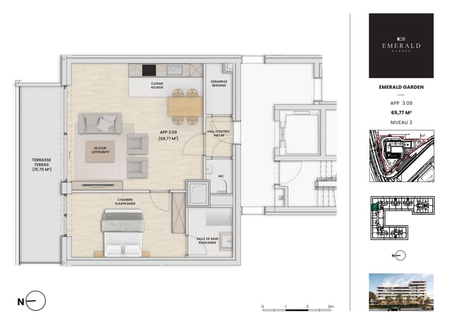 Appartement te huur - Photo 3