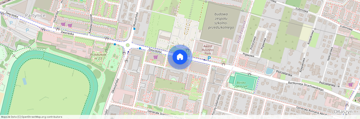 ul. Zwycięska, Partynice, Krzyki, Wrocław, dolnośląskie