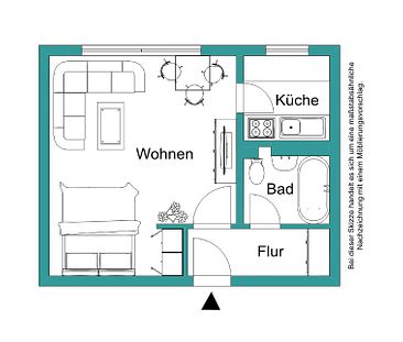 Gemütliche 1-Zimmer-Wohnung in Marburg zu vermieten - Foto 6