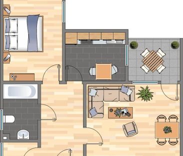 Demnächst frei! 2-Zimmer-Wohnung in Weißenthurm - Photo 5