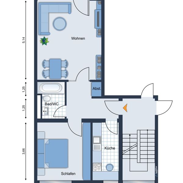 Gemütliche, richtig schicke 2 Zimmerwohnung mit Sonnenbalkon in ruhiger Lage von Willich - Photo 1
