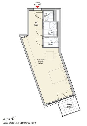 2 Zi Wohnung mit Balkon - nahe U1 (provisionsfrei!) - Foto 4