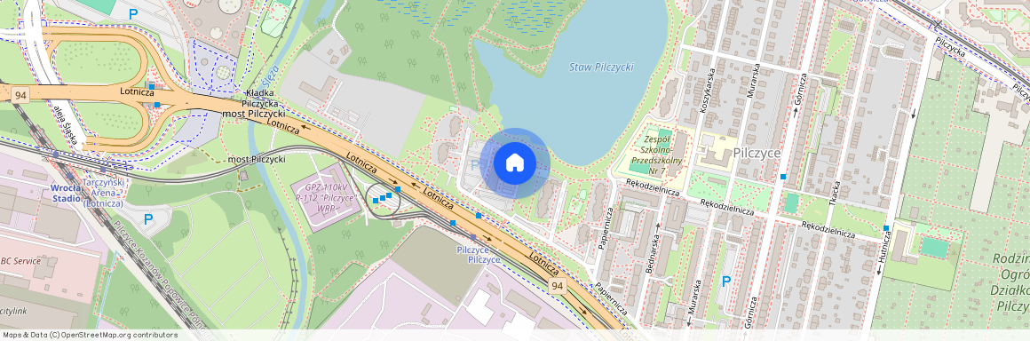 ul. Lotnicza, Pilczyce, Fabryczna, Wrocław, dolnośląskie