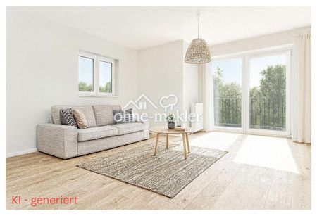 Zentrumsnahe 3-Zi. Wohnung in Trittau mit Balkon und Blick ins Grüne - Foto 2