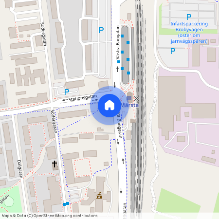 Västra Bangatan 25A, Märsta Centrum