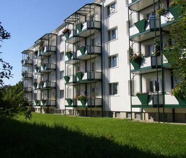 Wohnen im Grünen! 2-Raum-Wohnung mit Badewanne und Balkon in Zwötzen - Foto 3