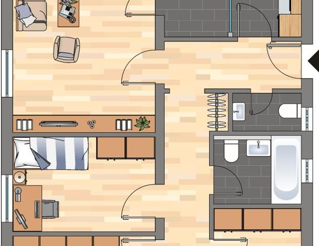 4-Zimmer-Wohnung in Oldenburg - Foto 1